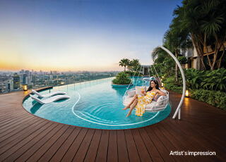 swimming pool with pool deck