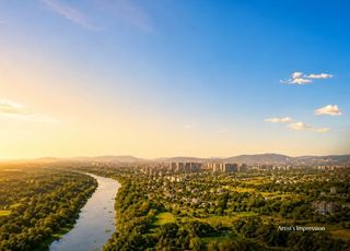 The Reserve by Kolte-Patil aerial view riverside township Sinhgad Road
