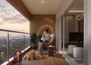 Spacious balcony with scenic views at The Reserve by Kolte Patil, Sinhgad Road, Vadgaon, Pune.