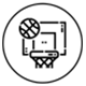 Half Basketball Court