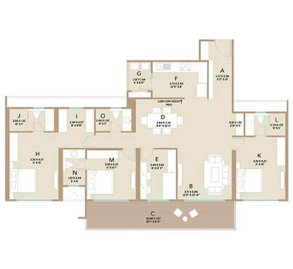 3.5 bhk macro