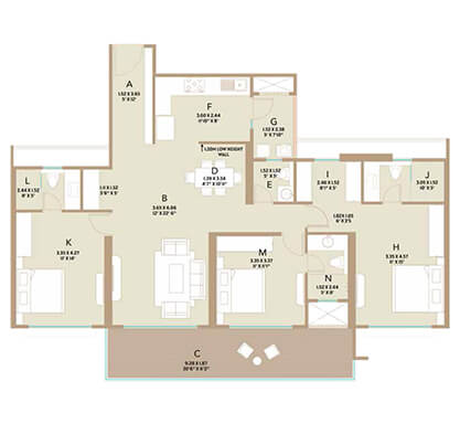 3 bhk landscape