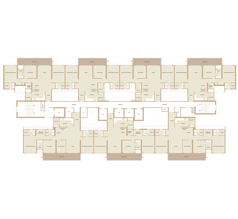 building b - typical floor plan