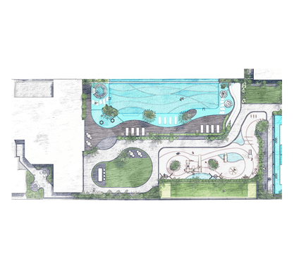 Podium level masterplan