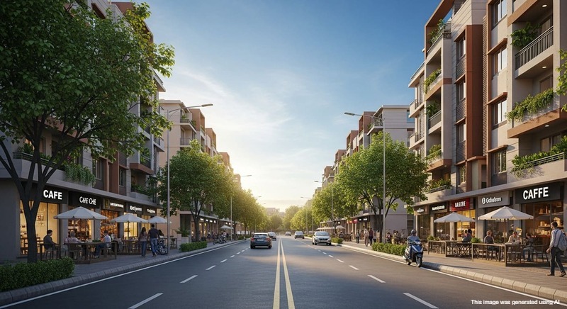 Quiet, well connected street near NIBM Road Pune.