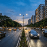 Premium residential buildings along a well-connected road in Pimple Nilakh, Pune’s Golden Triangle locationPremium residential buildings along a well-connected road in Pimple Nilakh, Pune’s Golden Triangle location