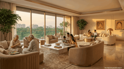 Zoned layouts in 4 BHK luxury flats in Pune offer privacy for multi-generational living.