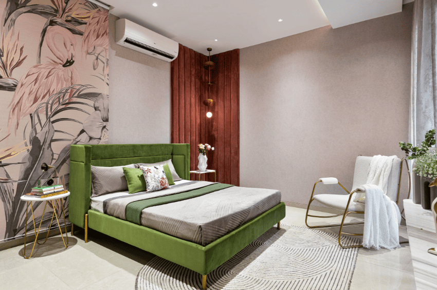 Master suite retreat in large carpet area flats in Pune for ultimate privacy.