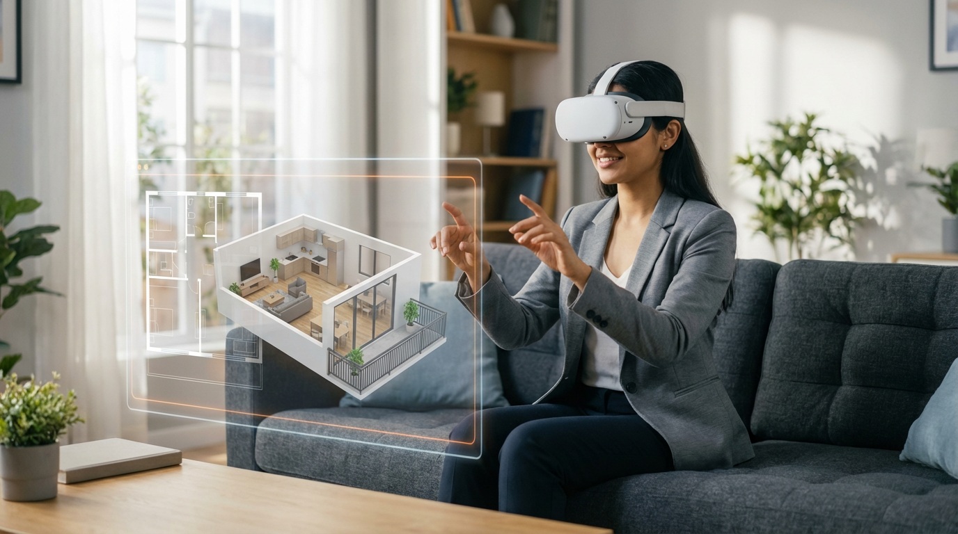 Virtual reality tour of a 2 BHK apartment in Baner, Pune