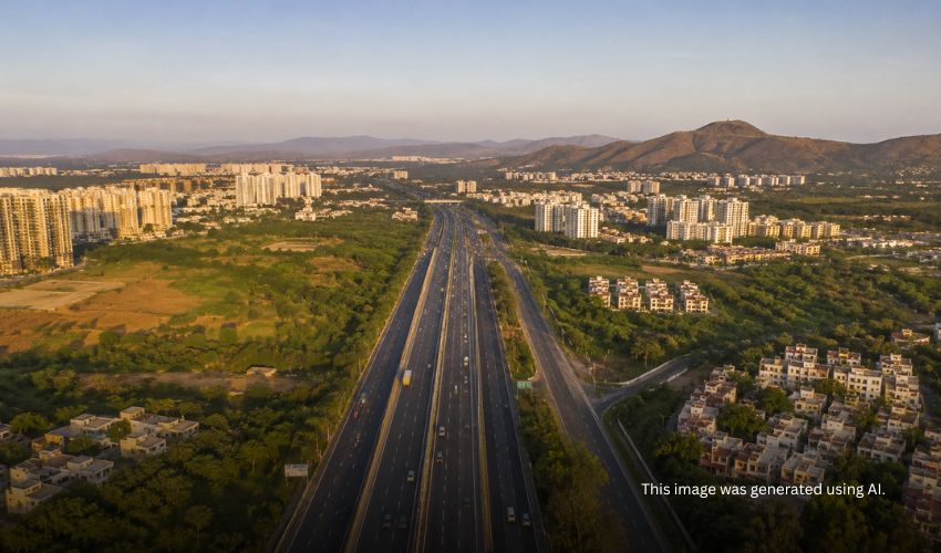Mumbai Bangalore Highway near Sinhagad Road Pune