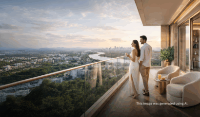 Vivere by Kolte Patil rising over Bangur Nagar Goregaon West with landscaped podium below