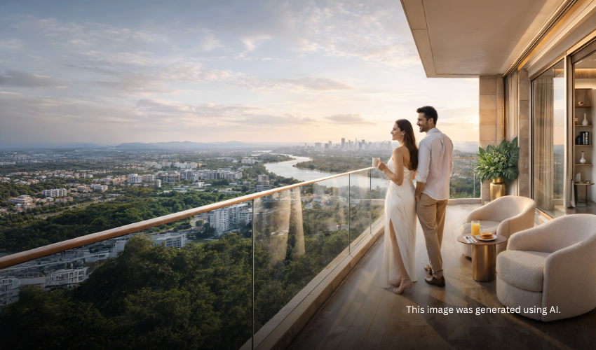Vivere by Kolte Patil rising over Bangur Nagar Goregaon West with landscaped podium below